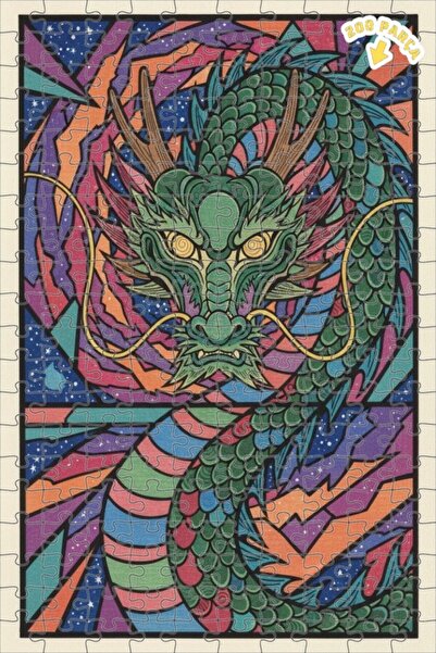 Teona Ahşap لغز خشبي بإطار مزدوج الطبقات من ديزاين دراغون آرت 200 قطعة 25x35