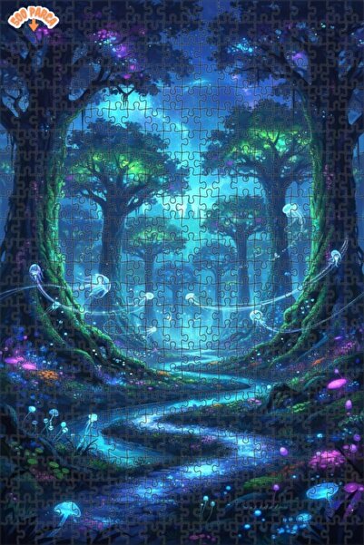 Teona Ahşap لغز خشبي بإطار مزدوج الطبقات بتصميم قنديل البحر المضيء في بحر الغ...