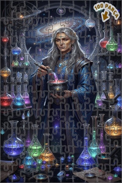 Teona Ahşap لوحة فنية غامضة بمظهر زيتية مع إطار خشبي مزدوج الطبقات، لغز خشبي ...