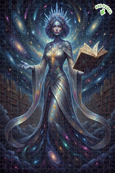 Teona Ahşap لغز خشبي بإطار مزدوج الطبقات من كوزميك كراول كينج، 800 قطعة، 70×50