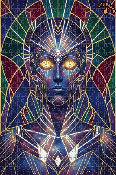 Teona Ahşap لوحة فنية خشبية مزدوجة الطبقات من جالاكتيك يو، 400 قطعة، 35×35