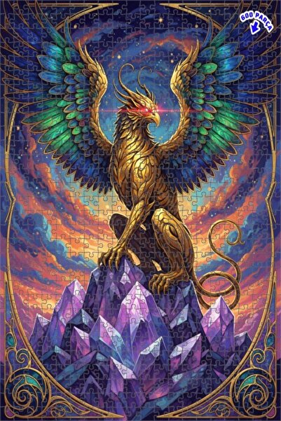 Teona Ahşap لغز خشبي بإطار مزدوج الطبقات من كريستال جرين ذهبي في الجبال 600 ق...