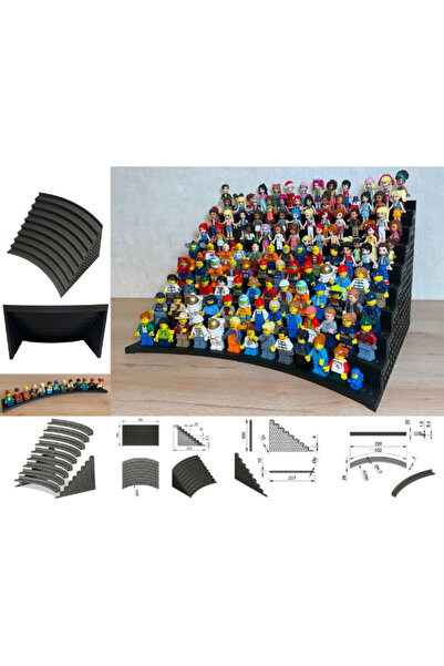 ART3 Dev LEGO Minifigür Sergileme Standı (117 Figür Kapasiteli) - Vidasız Mod...