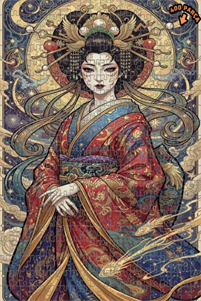 Teona Ahşap لغز خشبي بإطار مزدوج الطبقات بمظهر لوحة زيتية منقوشة للمرأة السما...