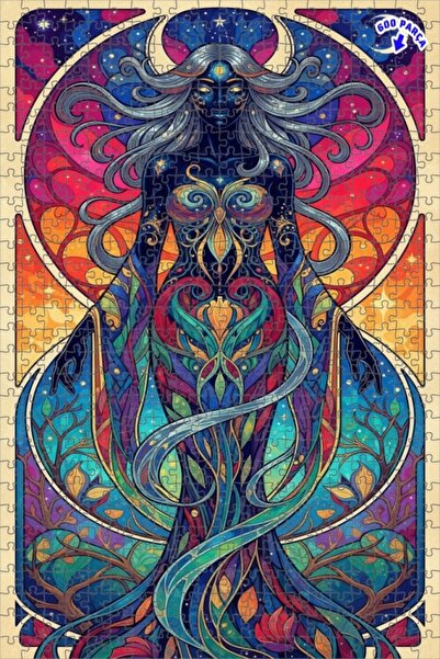 Teona Ahşap لغز خشبي بإطار مزدوج الطبقات من الإلهة الكونية القديمة 600 قطعة 5...