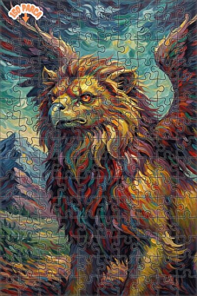 Teona Ahşap لغز خشبي بمظهر لوحة زيتية لخلية أسطورية ذات أجنحة مبهرة 150 قطعة ...