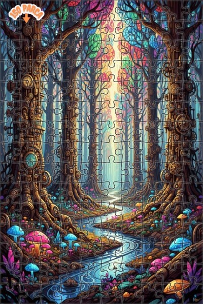 Teona Ahşap لغز خشبي بإطار مزدوج الطبقات من ستيمبانك أورجان ريفر 150 قطعة 20x30