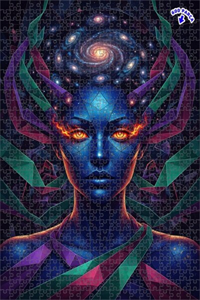 Teona Ahşap لغز خشبي بإطار مزدوج الطبقات بمظهر لوحة زيتية للمرأة الكونية 600 ...