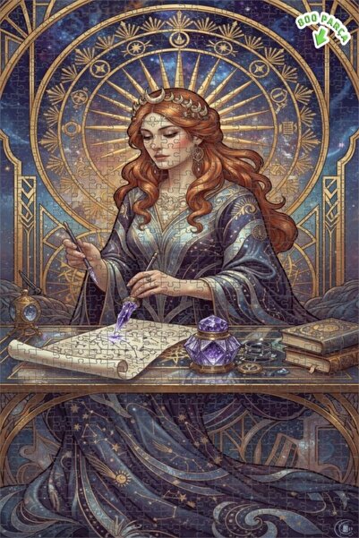 Teona Ahşap لغز خشبي مؤطر بطبقتين لفن النقش النسائي بخريطة النجوم الكونية 800...