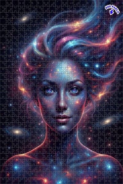 Teona Ahşap لغز خشبي بإطار مزدوج الطبقات بمظهر لوحة زيتية لجمال المرأة الكوني...