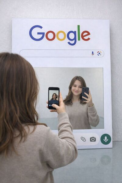 ESLEM Google temalı tasarım ayna ile modern görünüm! Dekoratif, şık ve fotoğr...