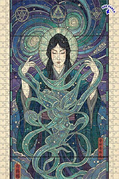 Teona Ahşap لغز خشبي بإطار مزدوج الطبقات بمظهر بلاط فني للنساء من كوزميك رايف...