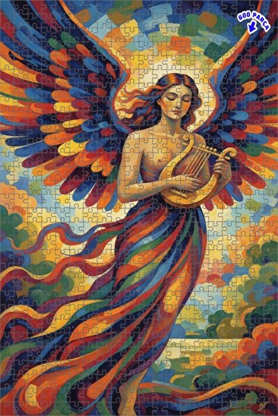 Teona Ahşap لغز خشبي بإطار مزدوج الطبقات بمظهر لوحة زيتية يصور نغمة إله السما...