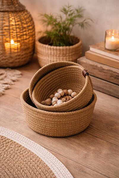 SOFT HOME 3'LÜ JÜT SEPET ORGANİZER