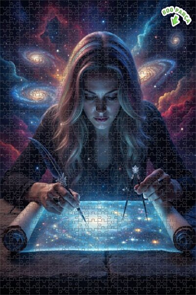 Teona Ahşap لغز خشبي مؤطر بطبقة مزدوجة بمظهر الطباعة الرقمية للمرأة الفنانة ا...