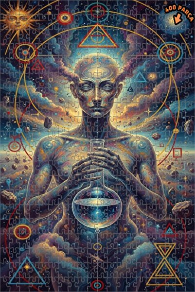 Teona Ahşap لغز خشبي بمظهر لوحة زيتية إبداعية كونية، لغز خشبي بإطار مزدوج الط...