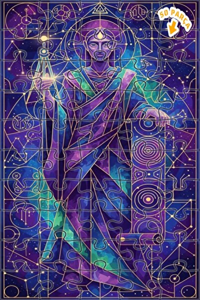 Teona Ahşap لغز خشبي بإطار مزدوج الطبقات من كوزميك آرتست 50 قطعة 15×25