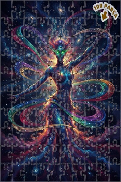 Teona Ahşap لغز خشبي بإطار مزدوج الطبقات من كوزميك راديانس للنساء من يونيفرسا...