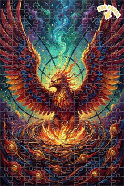 Teona Ahşap لغز فني على شكل طائر الفيلكرين بتأثير اللوحات الزيتية 200 قطعة 25×35