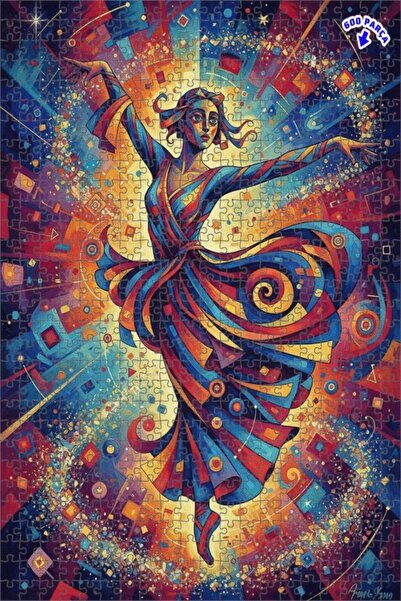 Teona Ahşap لوحة فنية حديثة بتصميم راقص مبهج بمظهر زيتية، لوحة خشبية مؤطرة بط...