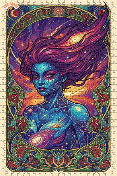 Teona Ahşap لغز فني للنساء بمظهر لوحة زيتية فلكية 500 قطعة 50×30