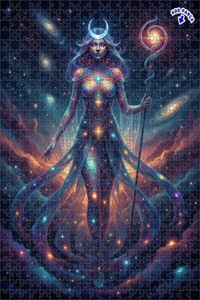 Teona Ahşap لغز خشبي بإطار مزدوج الطبقات بمظهر لوحة زيتية بنسيج نجمي كوني للن...