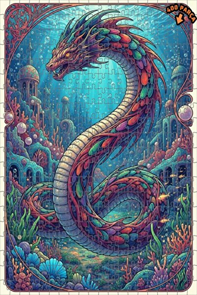 Teona Ahşap لغز خشبي فني ملون من مملكة التنين، لغز خشبي بإطار مزدوج الطبقات، ...