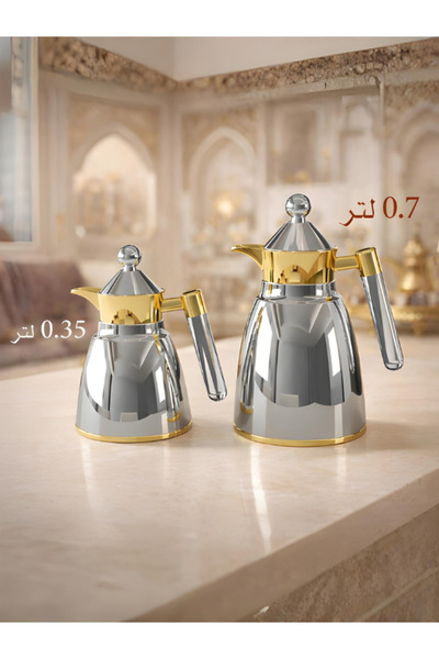 Generic Elegant thermos set 700ml + 350ml for tea and coffee