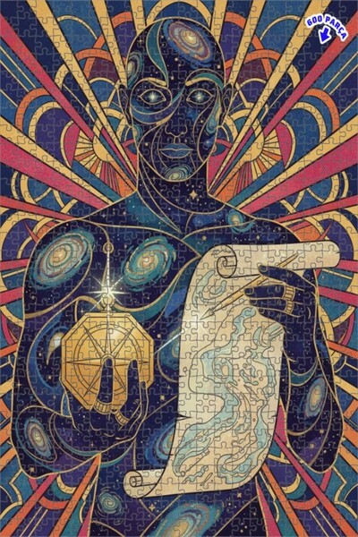 Teona Ahşap لغز خشبي بإطار مزدوج الطبقات من كوزميك بيلجنتس 600 قطعة 50×35