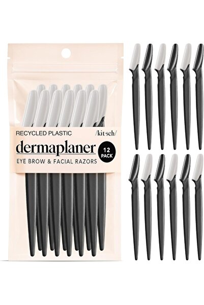 Kitsch مجموعة أدوات ديرمابلانينج الاحترافية، لإزالة شعر الوجه للنساء، ماكينة ...