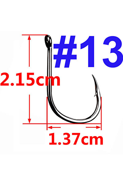 facifa خطاف صيد سمك الشبوط من إيسيما، مقاس 13، 100 قطعة، خطاف دائري منحرف، خط...