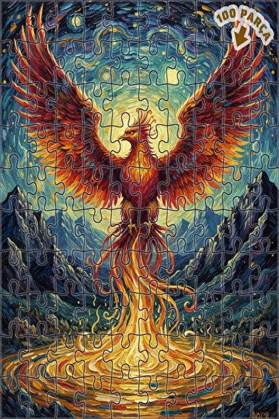 Teona Ahşap لغز فني بمظهر اللوحات الزيتية من أليفين، 100 قطعة، 25×25