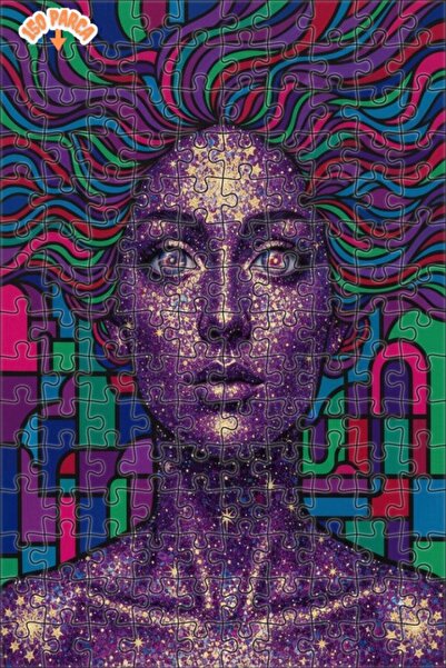 Teona Ahşap Galaxy Women's Masterpiece Double Layer Framed Wooden Puzzle 150 ...