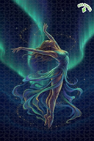 Teona Ahşap لغز خشبي بإطار مزدوج الطبقات من أورورا دانسر 800 قطعة 70x50