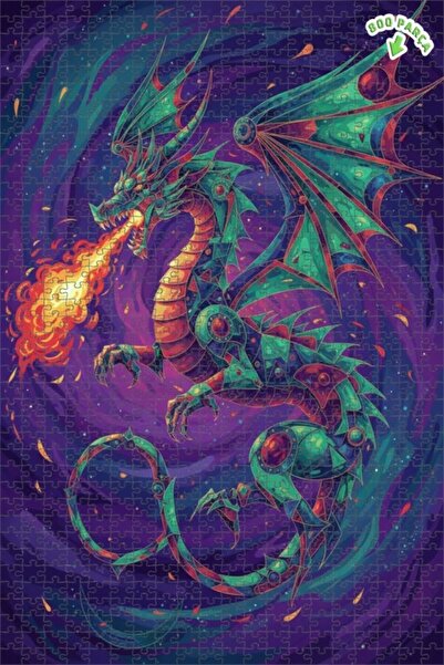 Teona Ahşap لغز خشبي بإطار مزدوج الطبقات من ديراجا فاير فلوست، 800 قطعة، 70×50