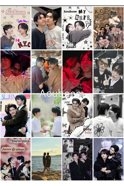 OWLBAG COMPANY OWL BAG AouBoom set de 16 fotocărți cu design imprimat