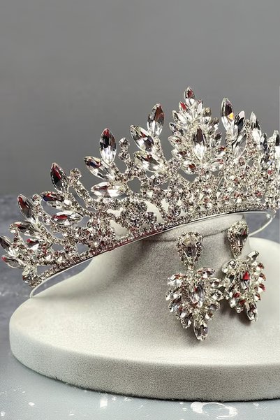Limelia Denver Crown and Earring Set Bridal Wedding Henna Crown