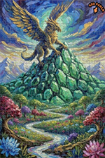 Teona Ahşap لوحة زيتية لأسد ذهبي من سلسلة أسطورة جبل الزمرد، لوحة خشبية مؤطرة...