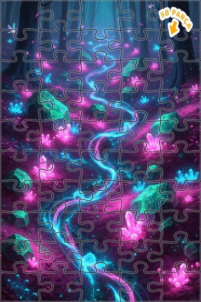 Teona Ahşap لغز خشبي فني من الغابة الكريستالية الغامضة، لغز خشبي بإطار مزدوج ...