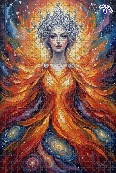 Teona Ahşap لغز خشبي بإطار مزدوج الطبقات بمظهر لوحة زيتية لملكة الكون 600 قطع...