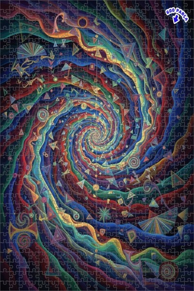 Teona Ahşap لغز خشبي مزدوج الطبقات بإطار بنمط حلزوني مزخرف بمظهر اللوحات الزي...