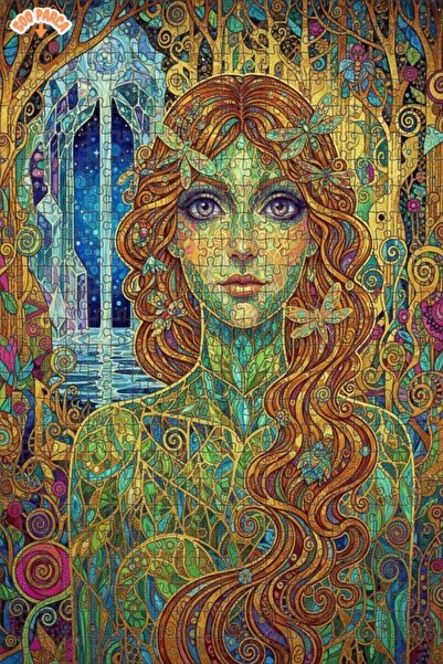 Teona Ahşap لوحة فنية خشبية مزدوجة الطبقات من ماجيك فورست فيري، لغز خشبي 500 ...