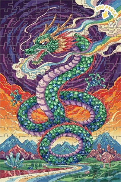 Teona Ahşap لغز خشبي بإطار مزدوج الطبقات من ديزاين دراغون آرت 200 قطعة 25x35