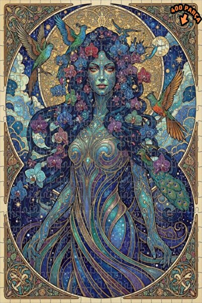 Teona Ahşap لغز خشبي بإطار مزدوج الطبقات من ستار نايتس، 400 قطعة، 35×35