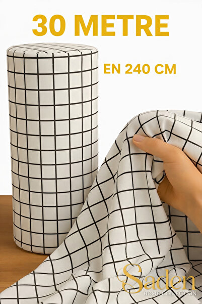 SADEN HOME 30 Metre DESENLİ Nevresimlik Kumaş - Çarşaflık Kumaş En:240 Cm (1 ...