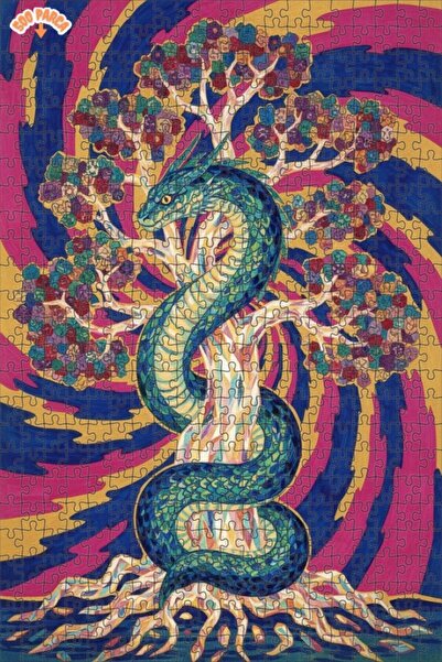 Teona Ahşap لغز خشبي مؤطر بطبقتين من فن الشجرة التنينية 500 قطعة 50x30