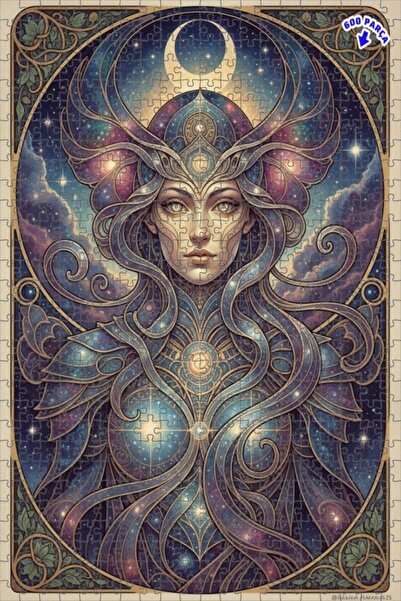 Teona Ahşap لغز خشبي مؤطر بطبقتين من جالاكتيك كراوليز، 600 قطعة، 50×35