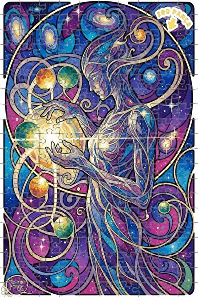 Teona Ahşap لغز خشبي بإطار مزدوج الطبقات من كوزميك كرييتيف آرتست 200 قطعة 25x35