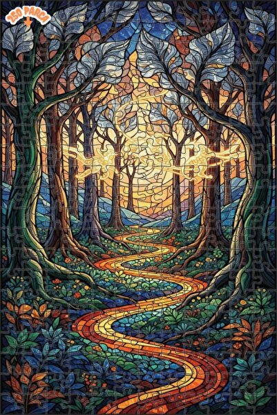 Teona Ahşap لغز خشبي مطبوع عليه فن كراكنسبور 50 قطعة 15x25