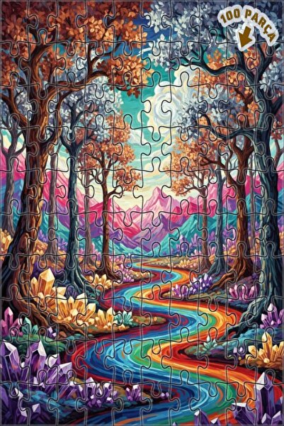 Teona Ahşap لغز خشبي بإطار مزدوج الطبقات من مجموعة غابة الكريستال الغامضة الم...